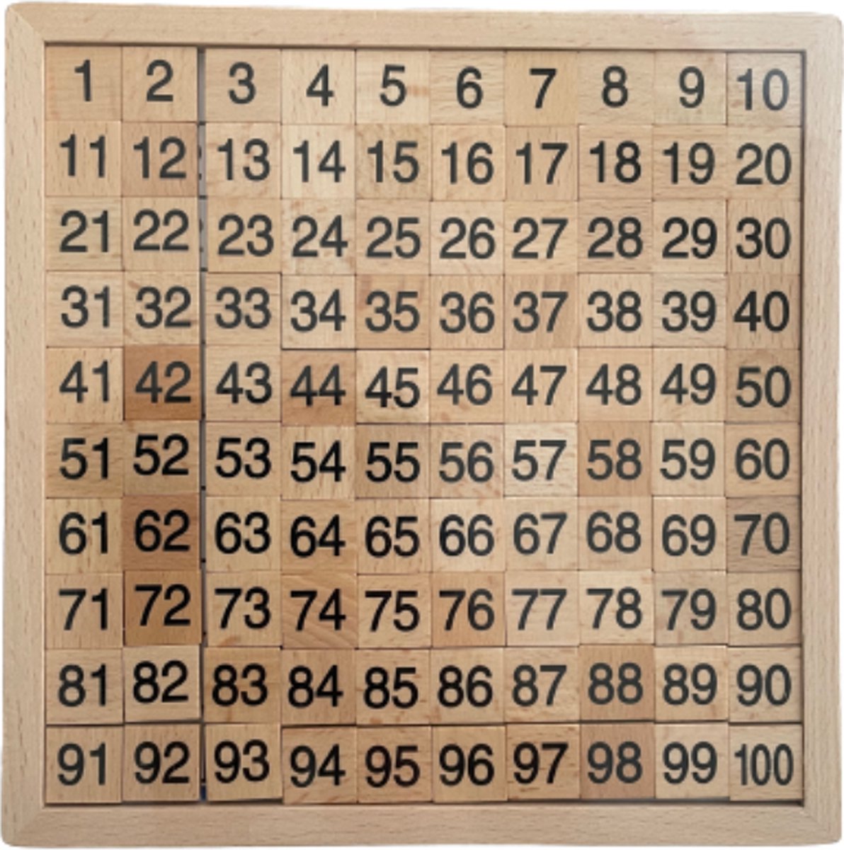 honderdveld - leren rekenen - rekenspellen - montessori - educatief speelgoed - Blijderij