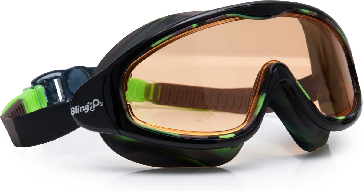 Bling2o ZWEMBRIL: STORM - Cloud, siliconen, aanpasbare hoofdband, 100% UV bescherming, anti-condens, in doorzichtige bewaardoos, 6+