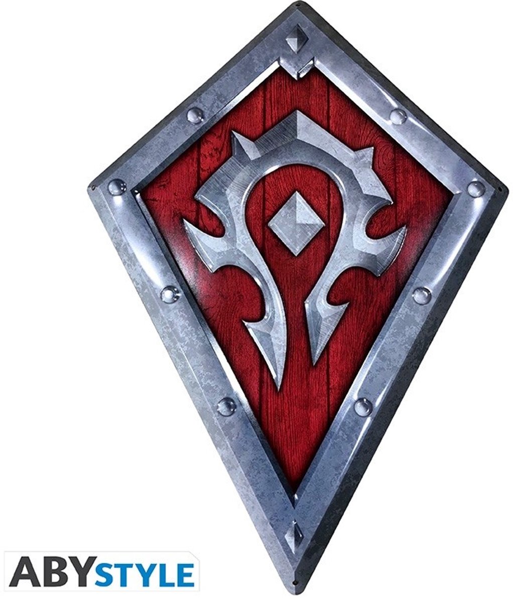 World Of Warcraft Horde Shield Unisex Plaatmetalen borden - zilverkleurig/rood - Standard