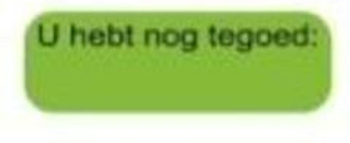 Strooket U Hebt Nogtegoed30X10