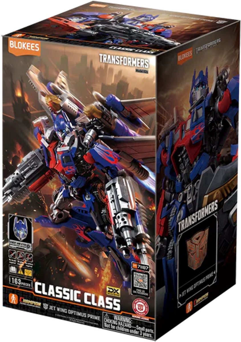 Blokees Transformers DX Classic Class 21 - Jet Wing Optimus Prime Modekit Action Figure