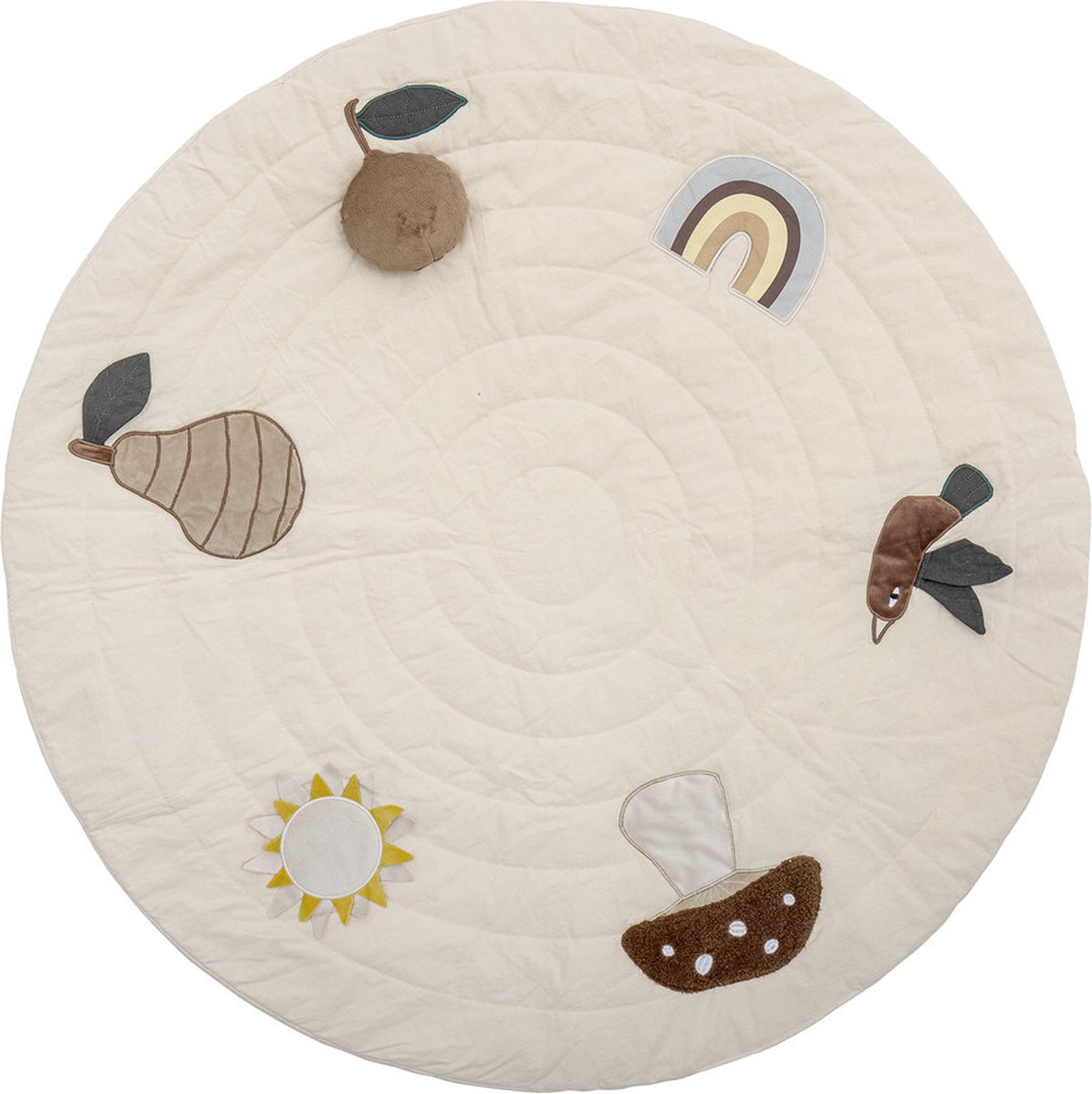 Bloomingville MINI speelkleed rond Ø 100 cm - beige