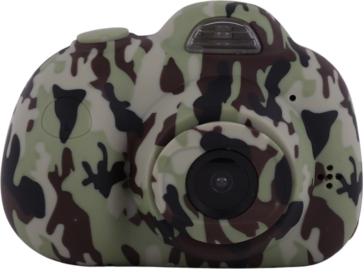  Digitale Kindercamera met 32 GB SD - Kaart - kids camera - videotoestel voor kinderen - 1080P - USB Oplaadbaar - Camouflage - cadeau  voor kinderen