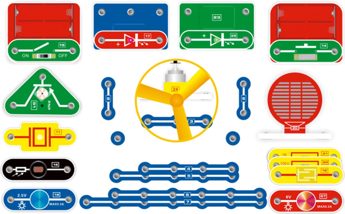 Electronische experimenteer set (met koffer)