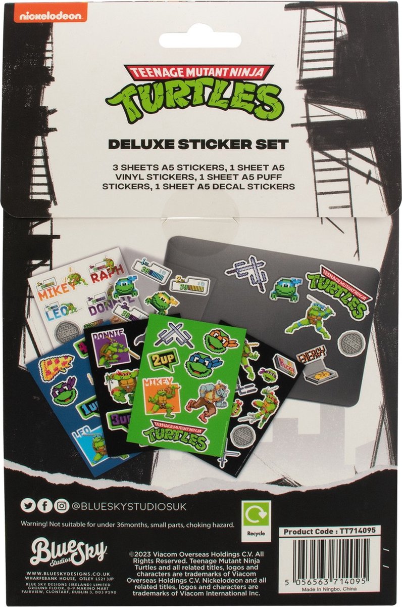 Teenage Mutant Ninja Turtles Deluxe Sticker Set