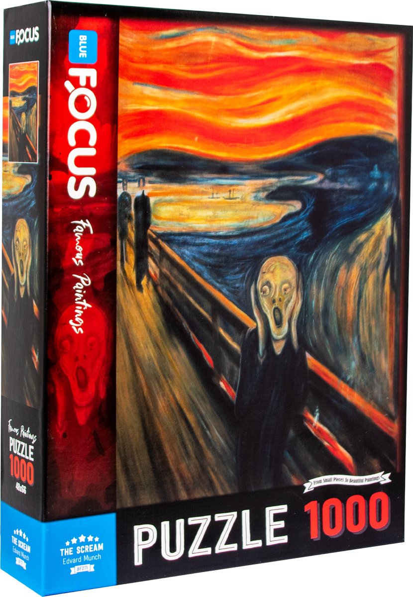 Puzzel - De Schreeuw - The scream - Edvard Munch - 1000 stukjes