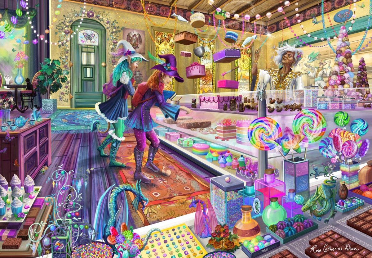 Bluebird Puzzle - Fantasy puzzel bakkerij 1000 stukjes.