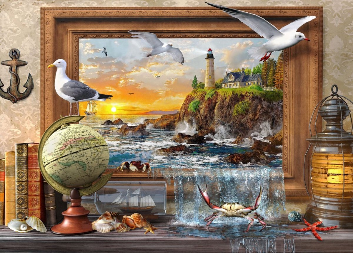 Bluebird Puzzle Marine to Life - legpuzzel 1500 stukjes zeedieren.