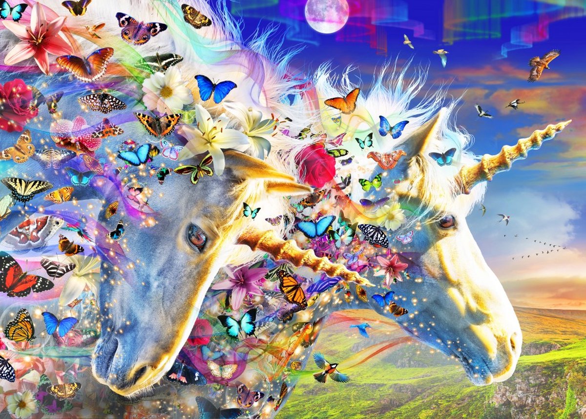 Bluebird Puzzle Unicorn Dream - legpuzzel 500 stukjes kinderpuzzel.