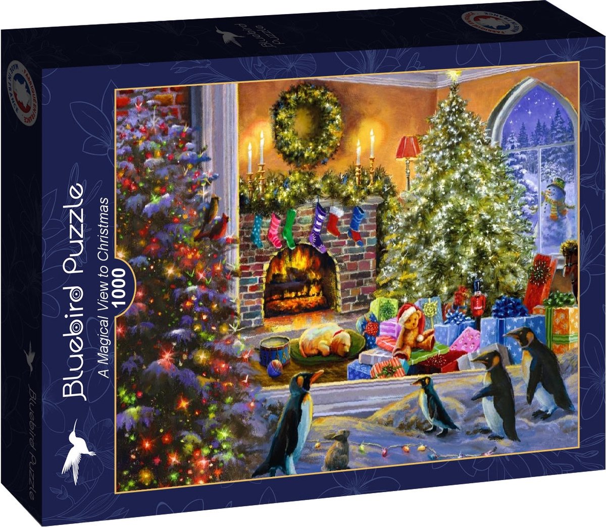 Bluebird Puzzle kerst legpuzzel A Magical View to Christmas - 1000 stukjes.