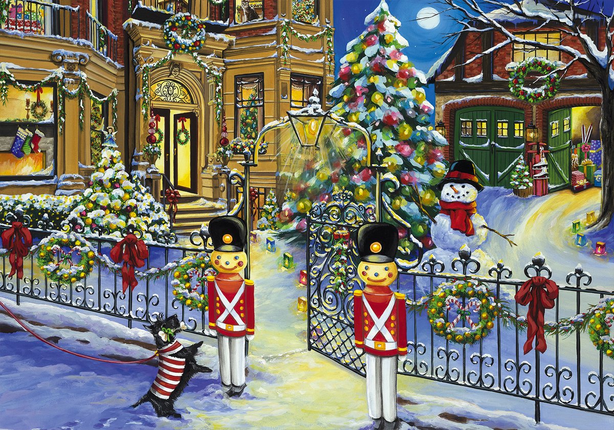 Bluebird Puzzle kerst puzzel Christmas House - 1000 stukjes.