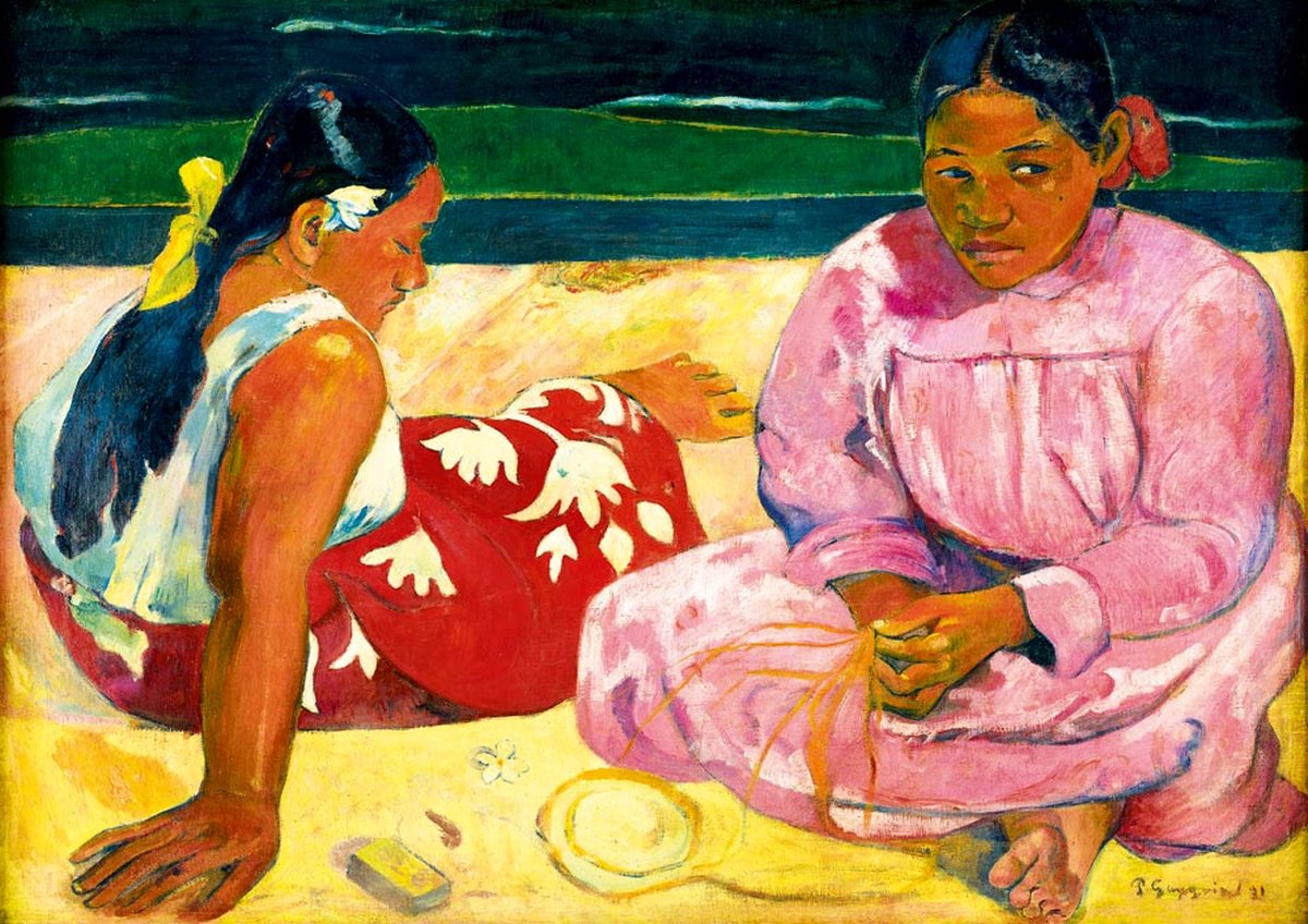 Bluebird Puzzle kunst puzzel Gauguin Tahitian Women on the Beach 1000 stukjes.
