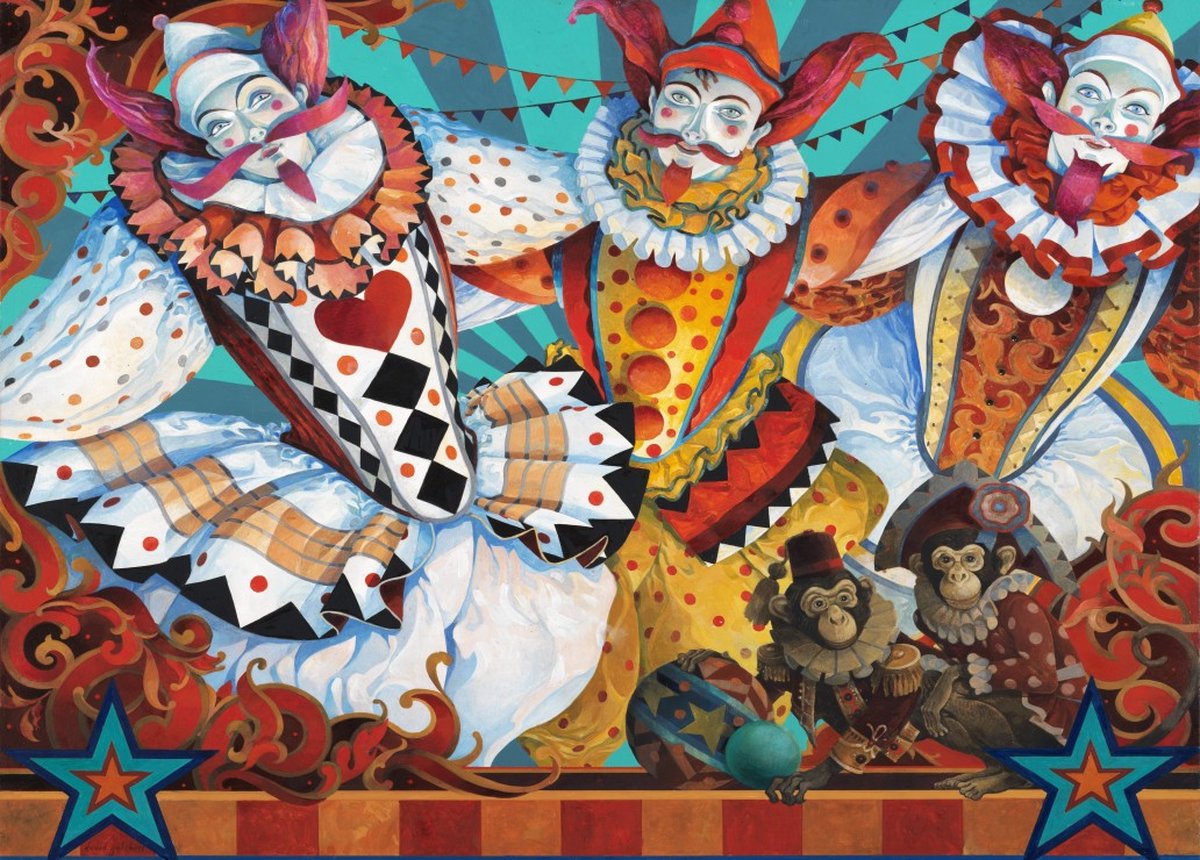 Bluebird Puzzle legpuzzel Big Top - 1500 stukjes - kleurrijk speelgoed.