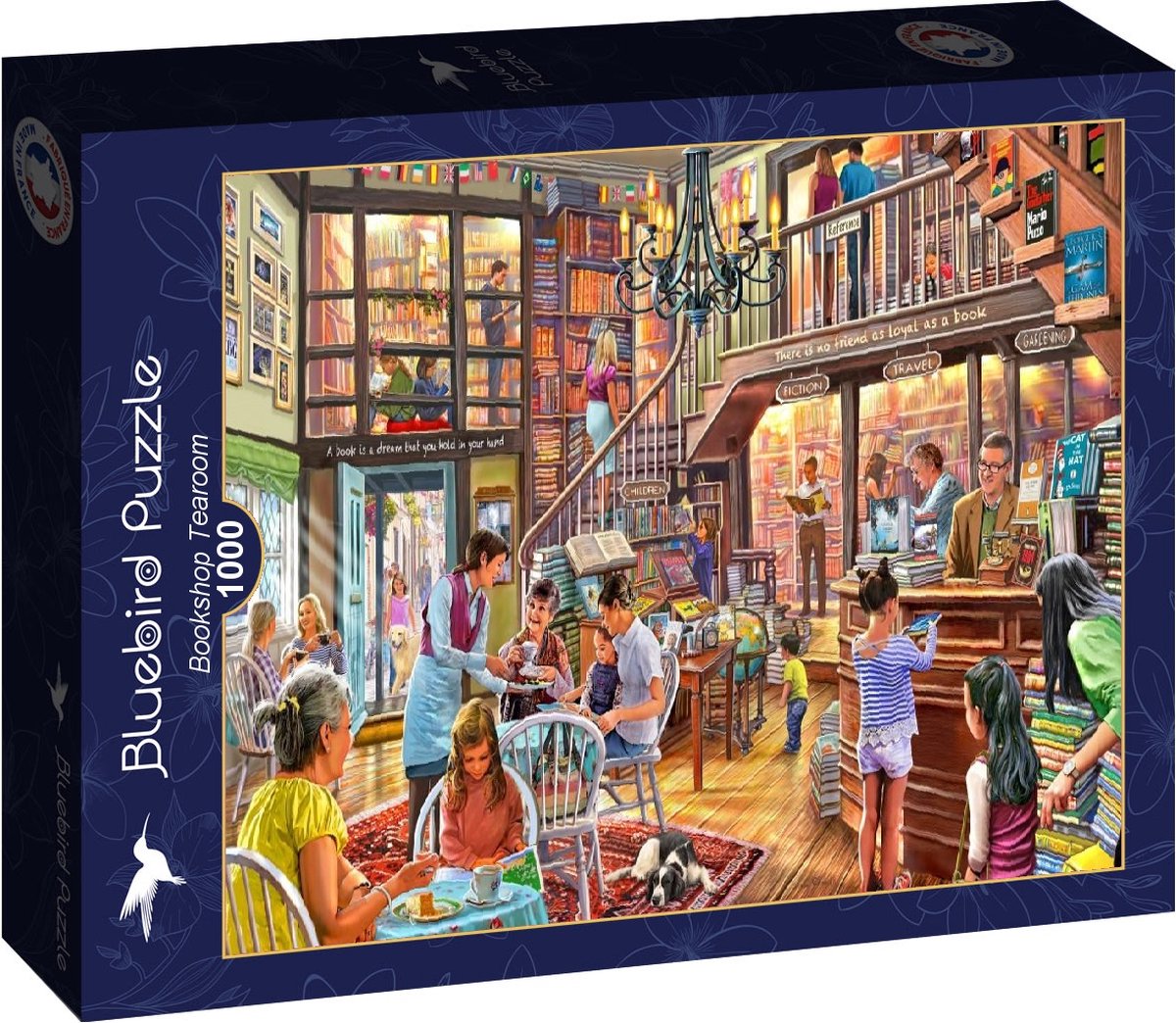 Bluebird Puzzle legpuzzel Bookshop Tearoom - 1000 stukjes puzzel.
