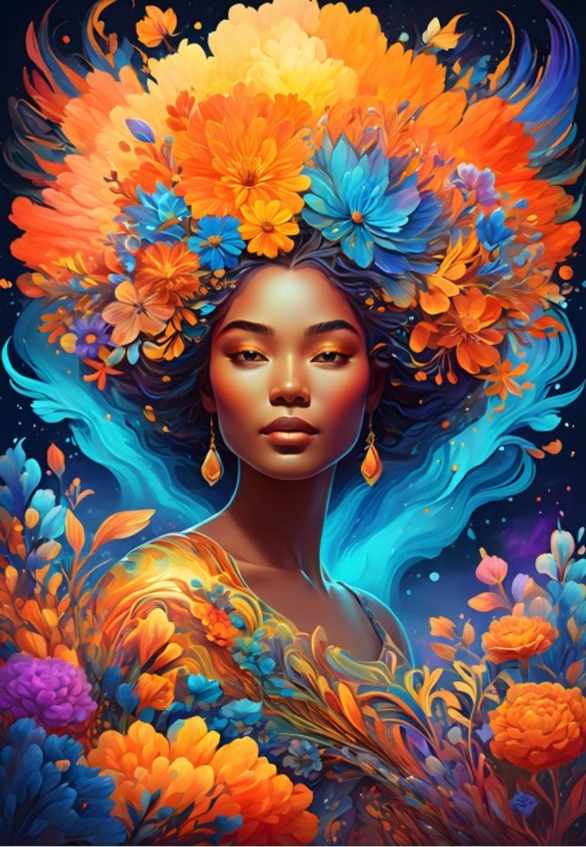 Bluebird Puzzle legpuzzel Flower Power - 1000 stukjes kleurrijk.