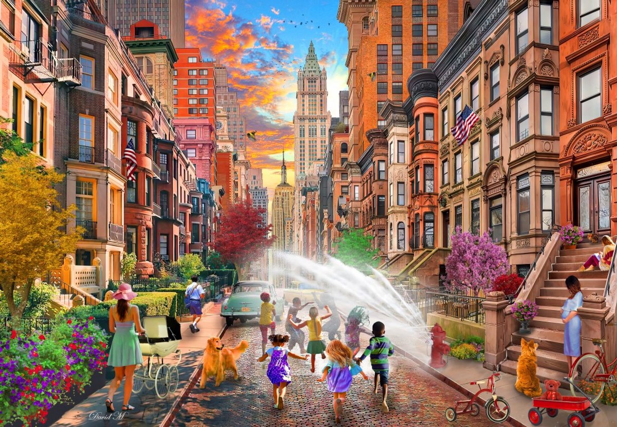 Bluebird Puzzle legpuzzel Hot Summer Days NYC - 1000 stukjes.