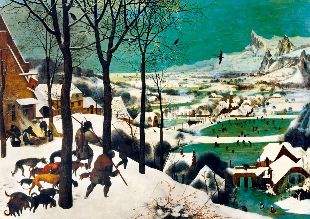 Bluebird Puzzle legpuzzel Pieter Bruegel the Elder - Hunters in the Snow (Winter) 1565 - 1000 stukjes.