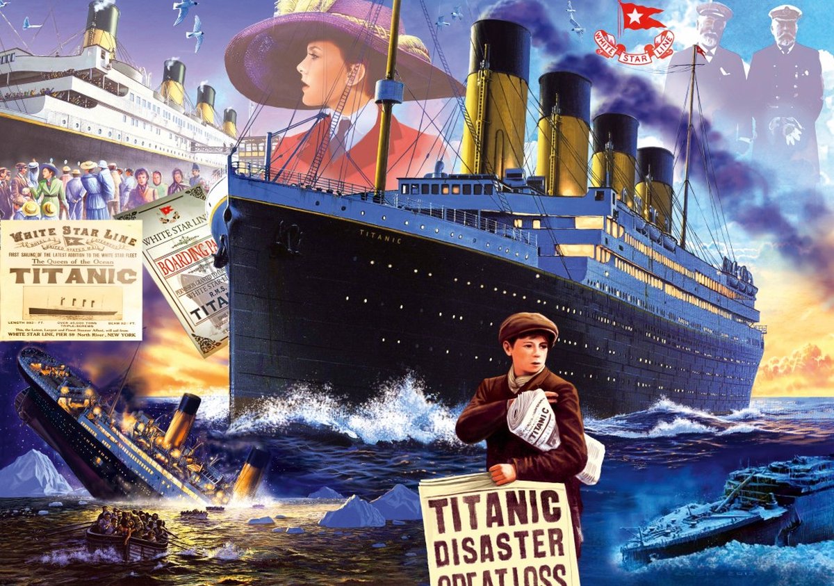 Bluebird Puzzle legpuzzel Titanic - 2000 stukjes nostalgie.