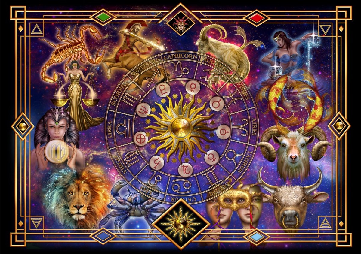Bluebird Puzzle legpuzzel Zodiac Montage - 1000 stukjes puzzelspel.