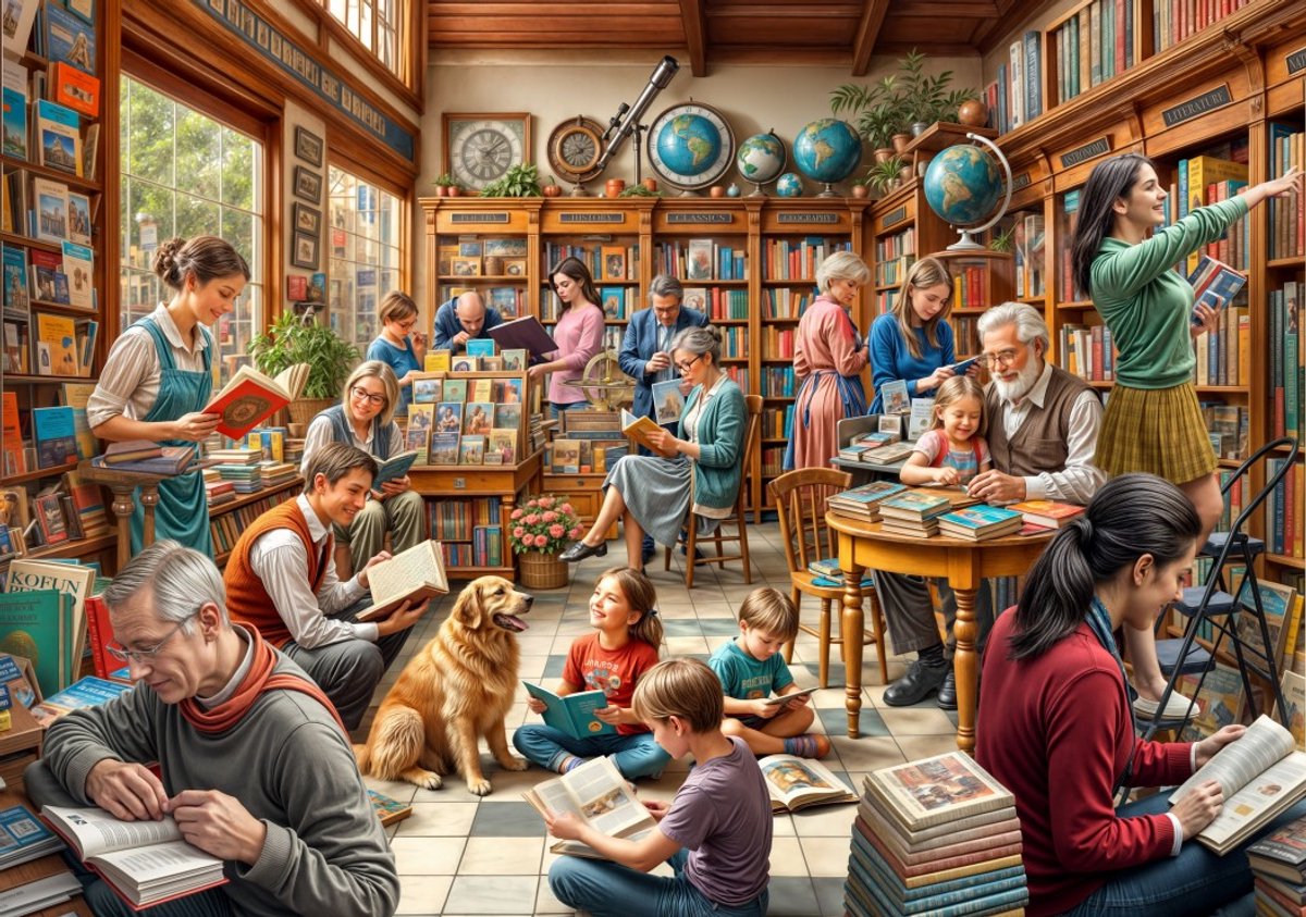 Bluebird Puzzle legpuzzel boekwinkel 2000 stukjes multicolor.