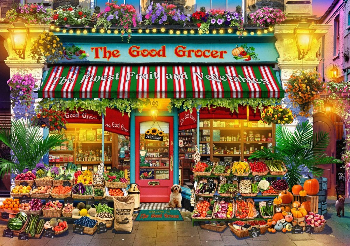 Bluebird Puzzle legpuzzel supermarkt - 2000 stukjes puzzelplezier.