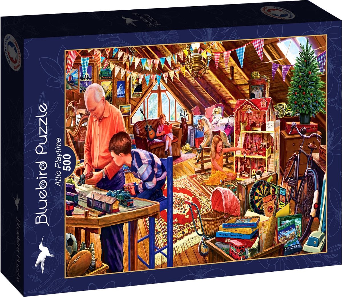 Bluebird puzzel Attic Playtime - 500 stukjes.