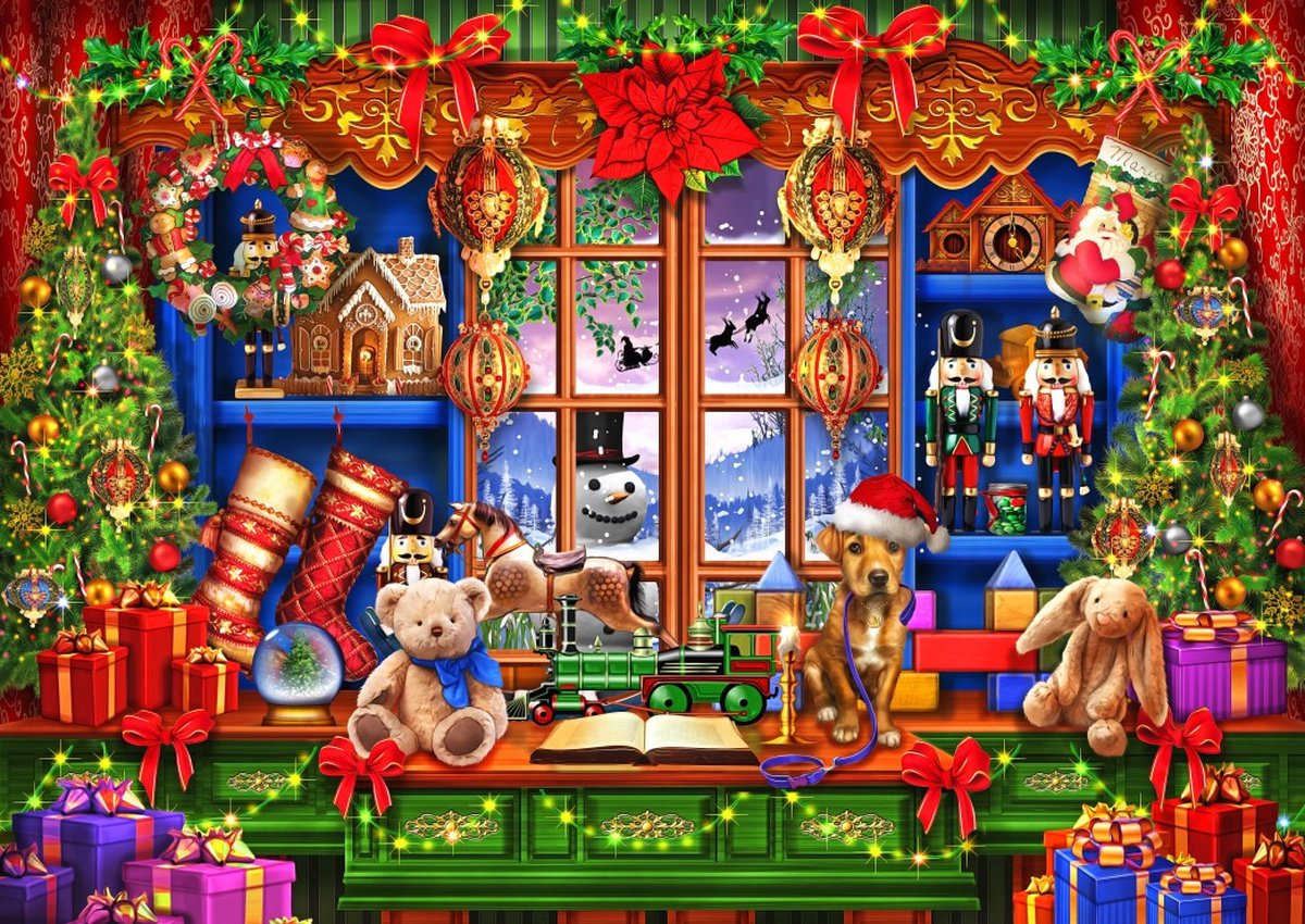 Bluebird puzzel Ye Old Christmas Shoppe - 1000 stukjes.