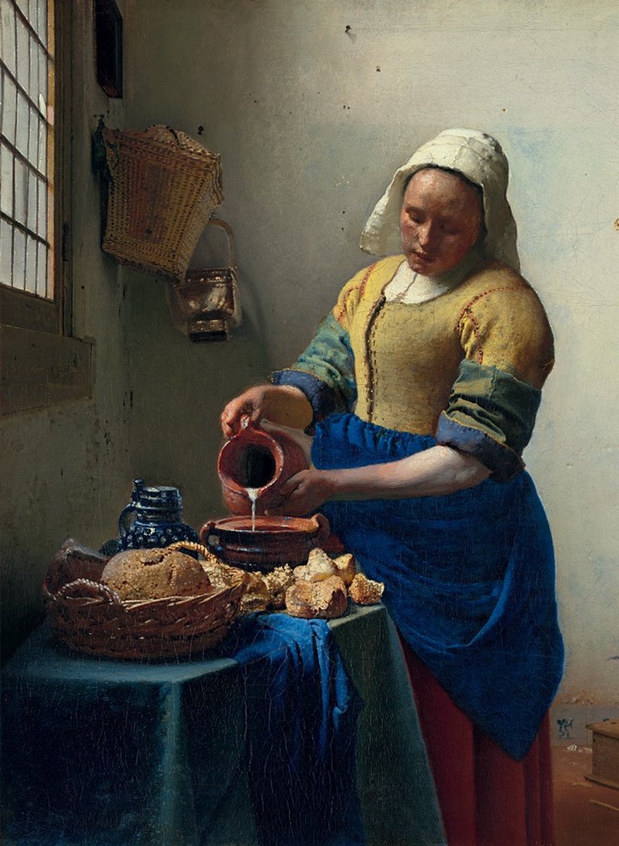 Vermeer Johannes - The Milkmaid, 1658-1661Puzzel  3000 stukjes