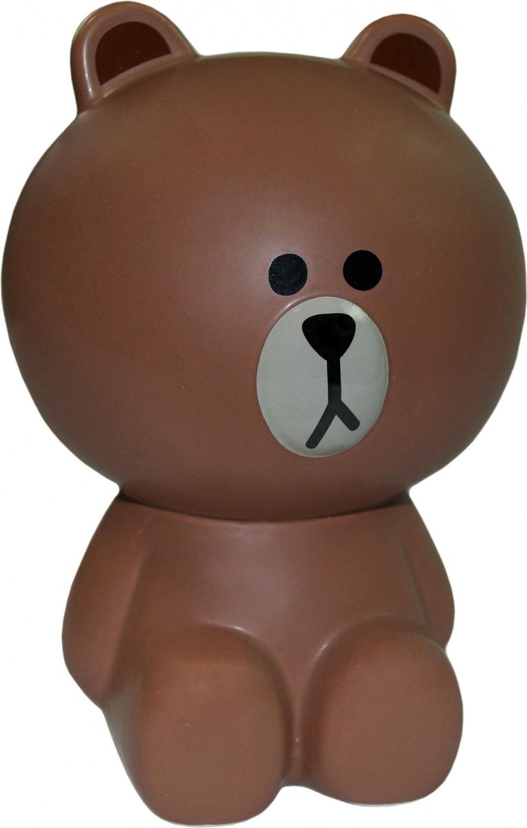 Blueprint Collections Ltd Spaarpot Line Friends Keramiek Bruin