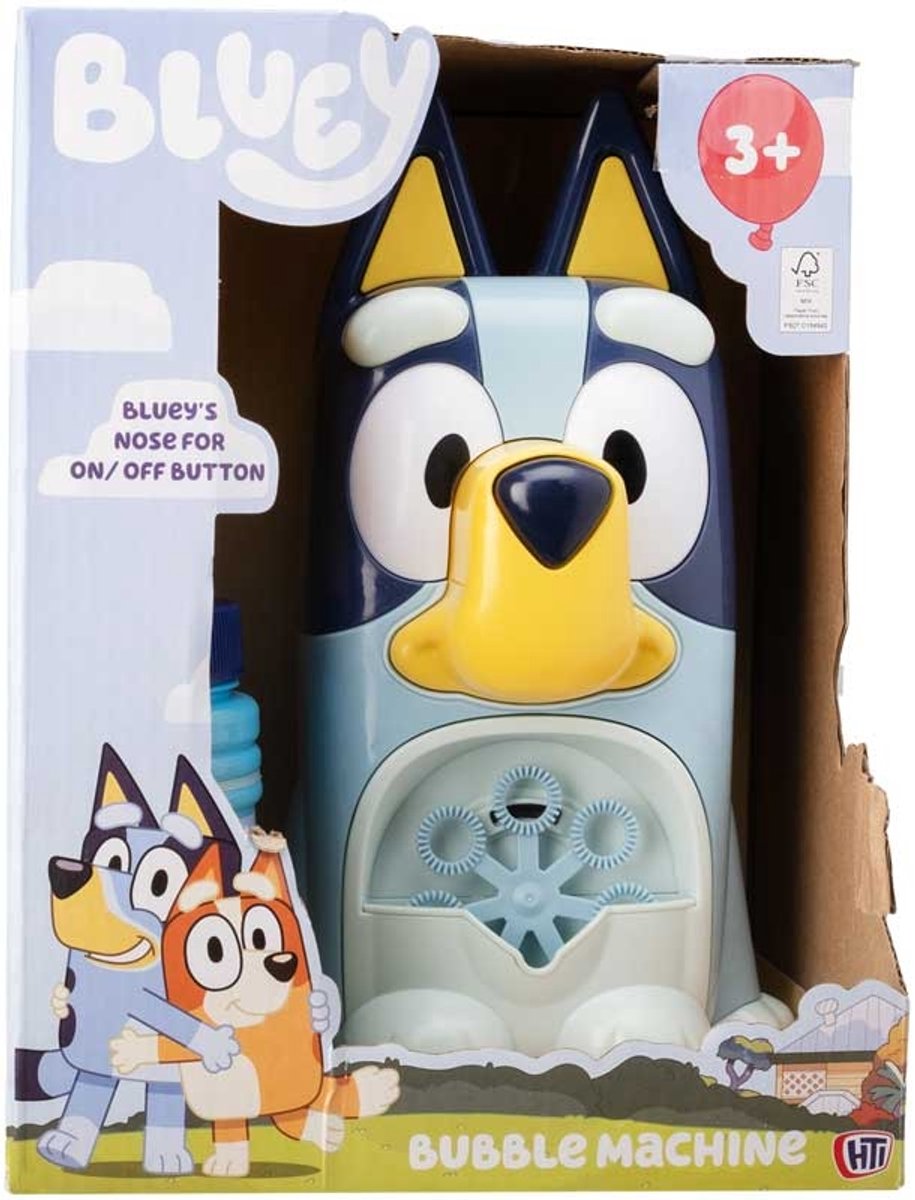 Bluey bellenblaasmachine speelgoed voor kinderen - blauw - batterijen.