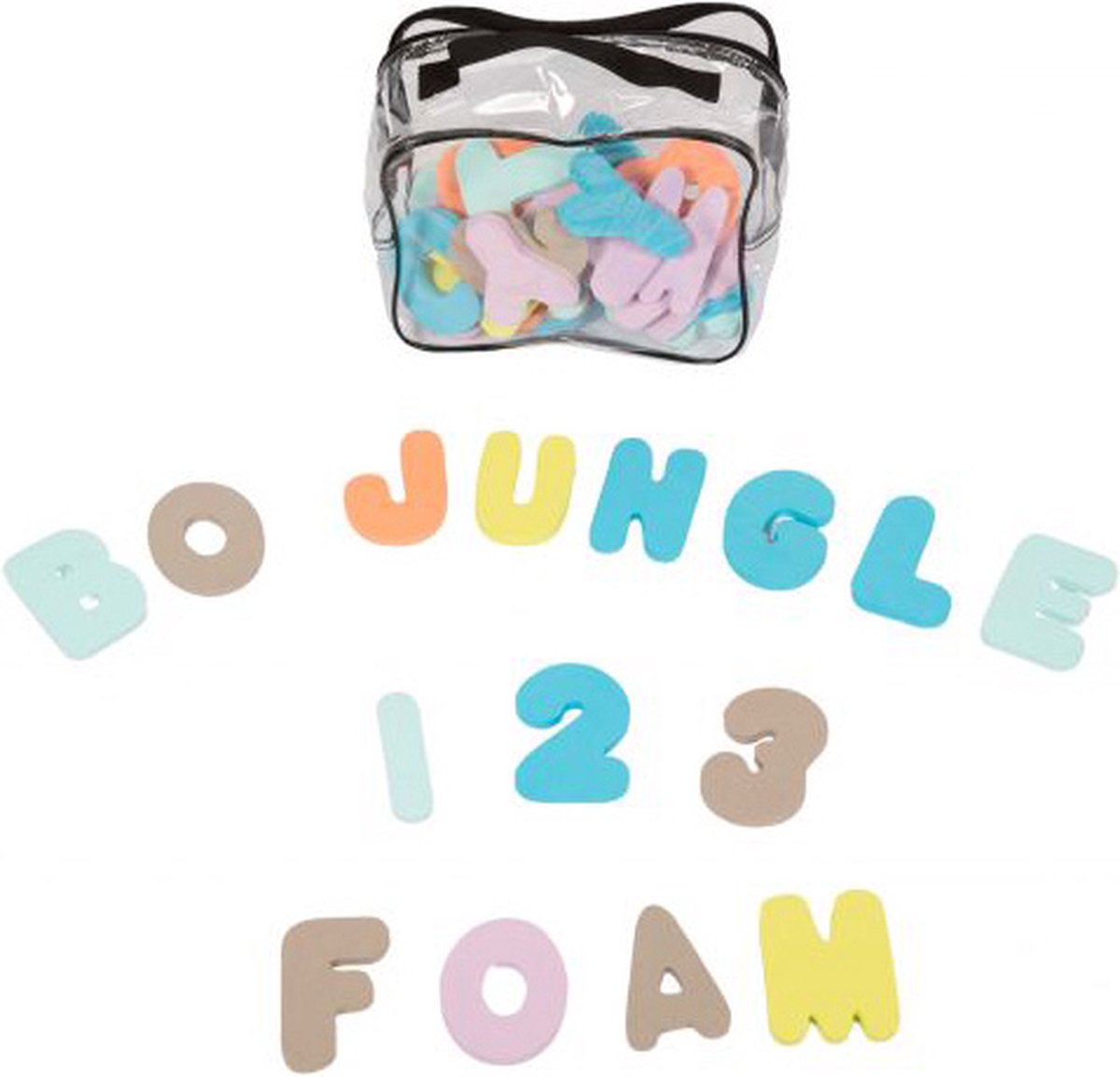 Bo Jungle B-Bath foam nummers en letters (36 stuks)