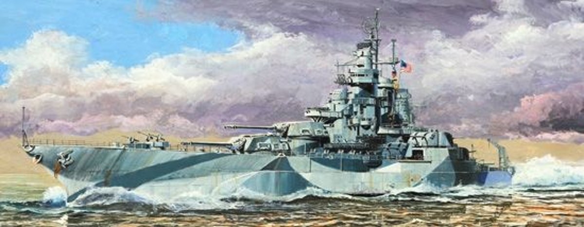 Boats USS West Virginia BB-48 1945