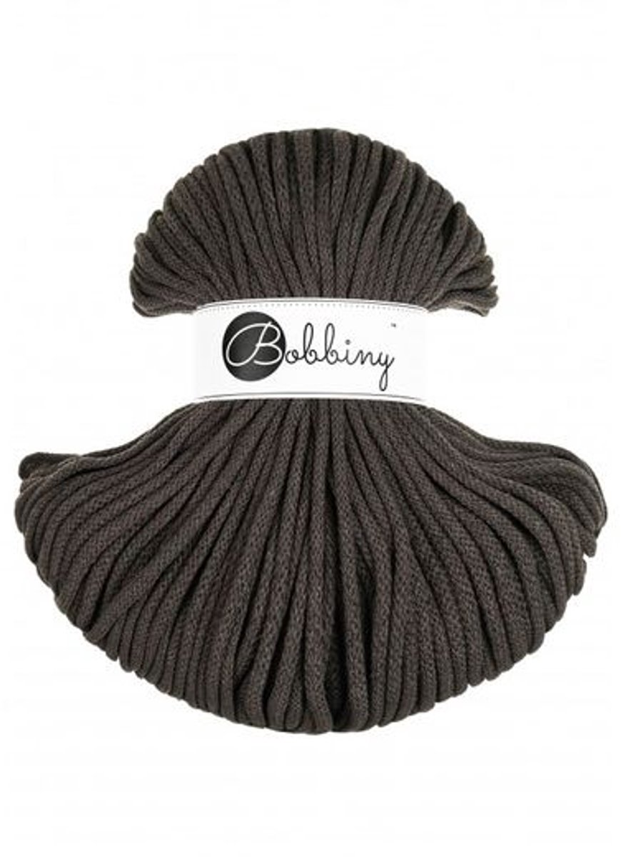 Bobbiny premium 5 mm - espresso 50 mtr