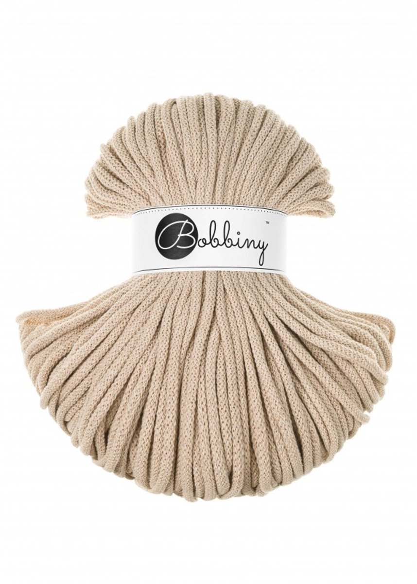Bobbiny premium 5 mm - warm beige