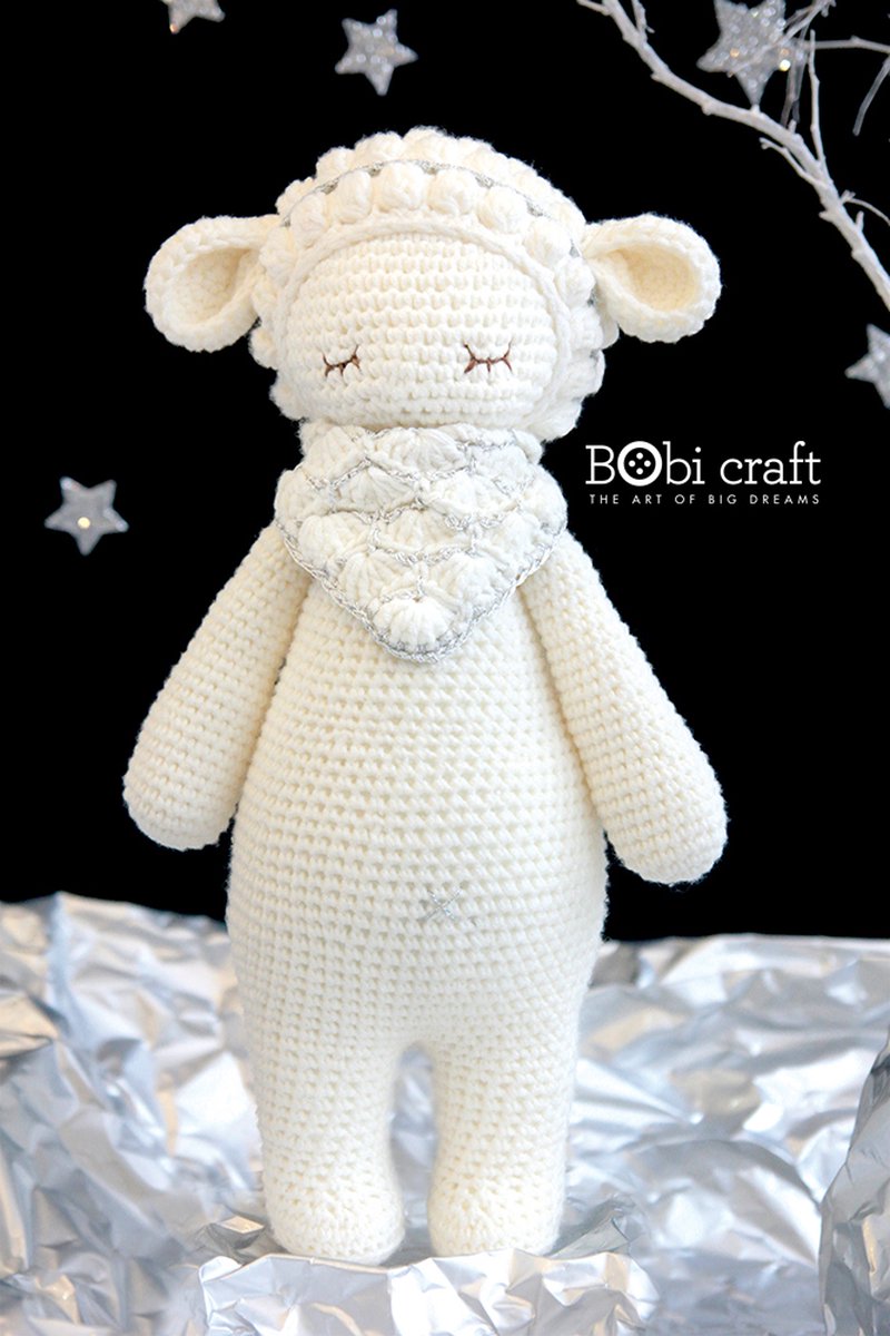 Bobi craft Barbra The Softie - Knuffel schaap 38cm