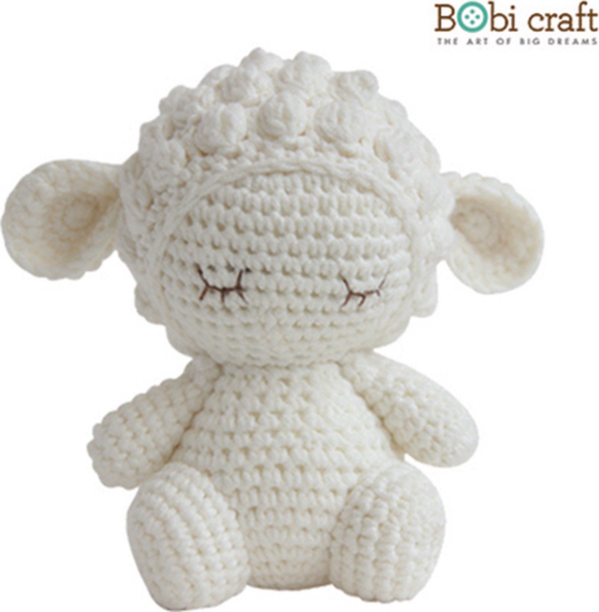 Bobi craft Mini Barbra The Softie - Knuffel schaap 15cm