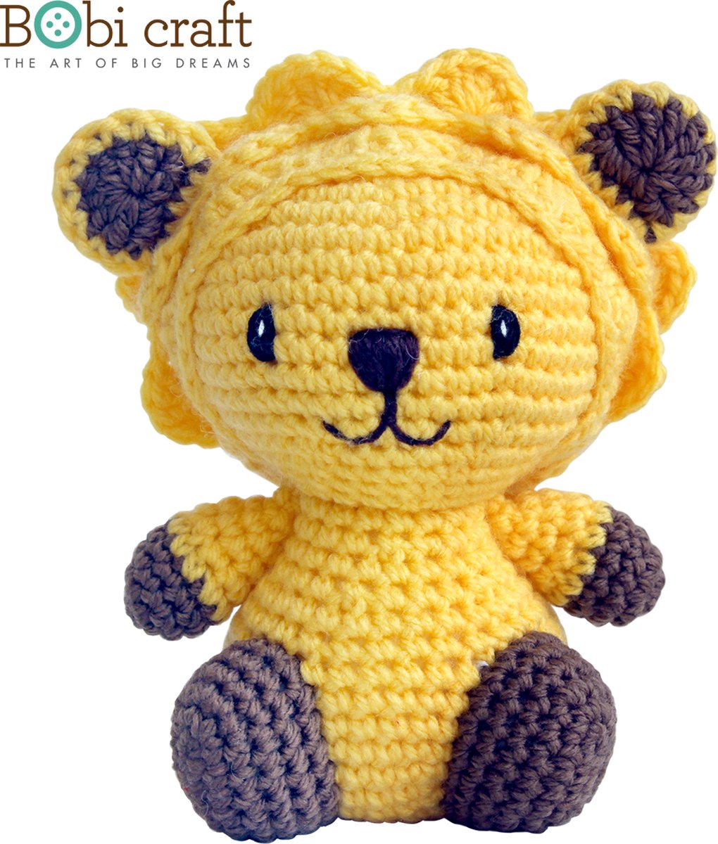 Bobi craft Mini Leo - Knuffel leeuw 15cm