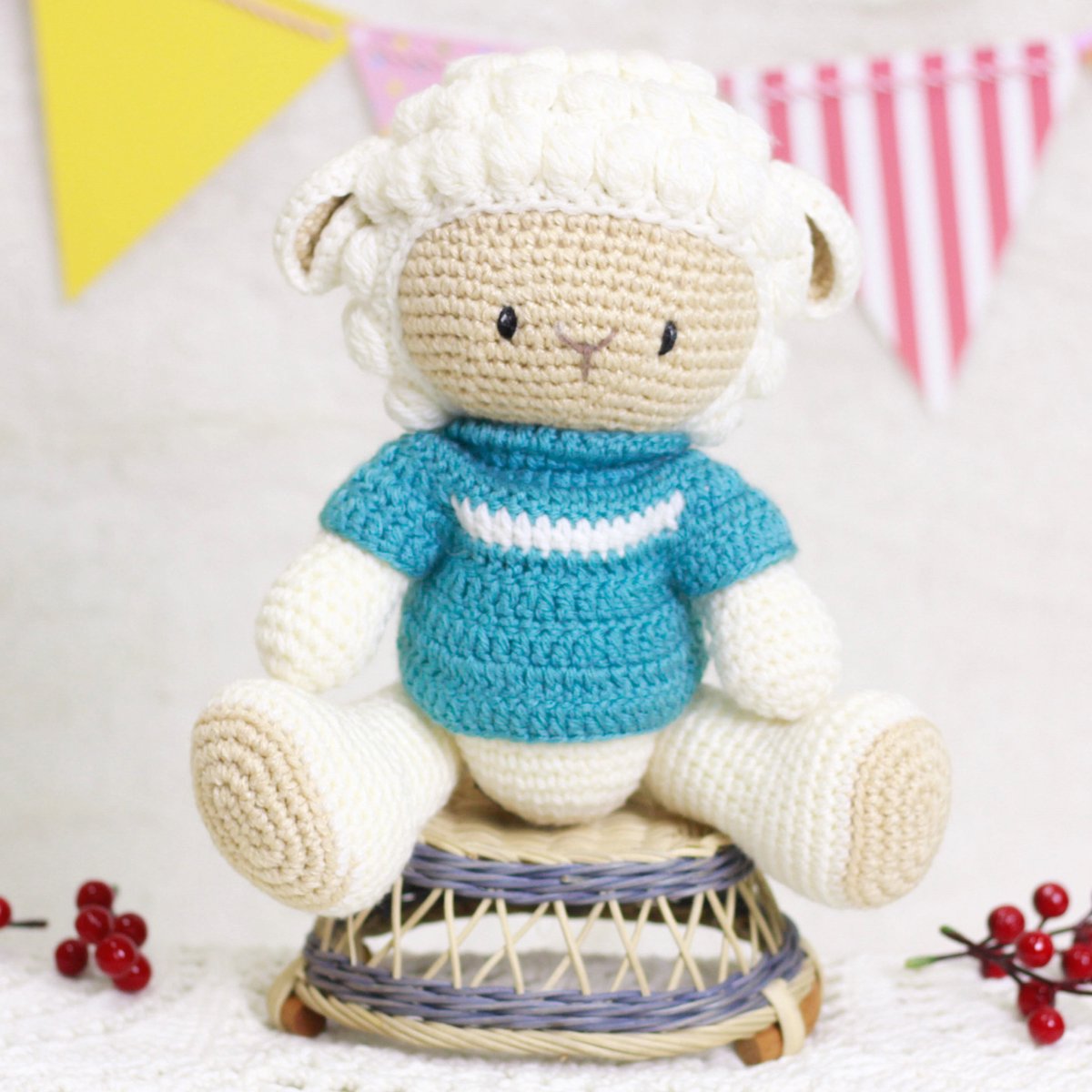 Bobi craft The Lively Poppy - Knuffel schaap 22,5cm