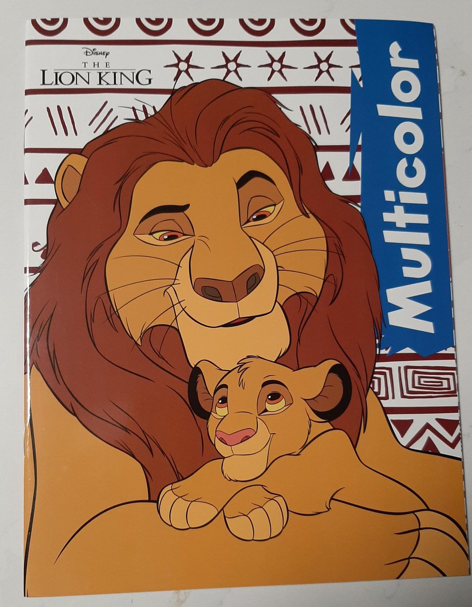 Disney Multicolor kleurboek - Lion King - leeuwenkoning - Mufasa en Simba - 2025