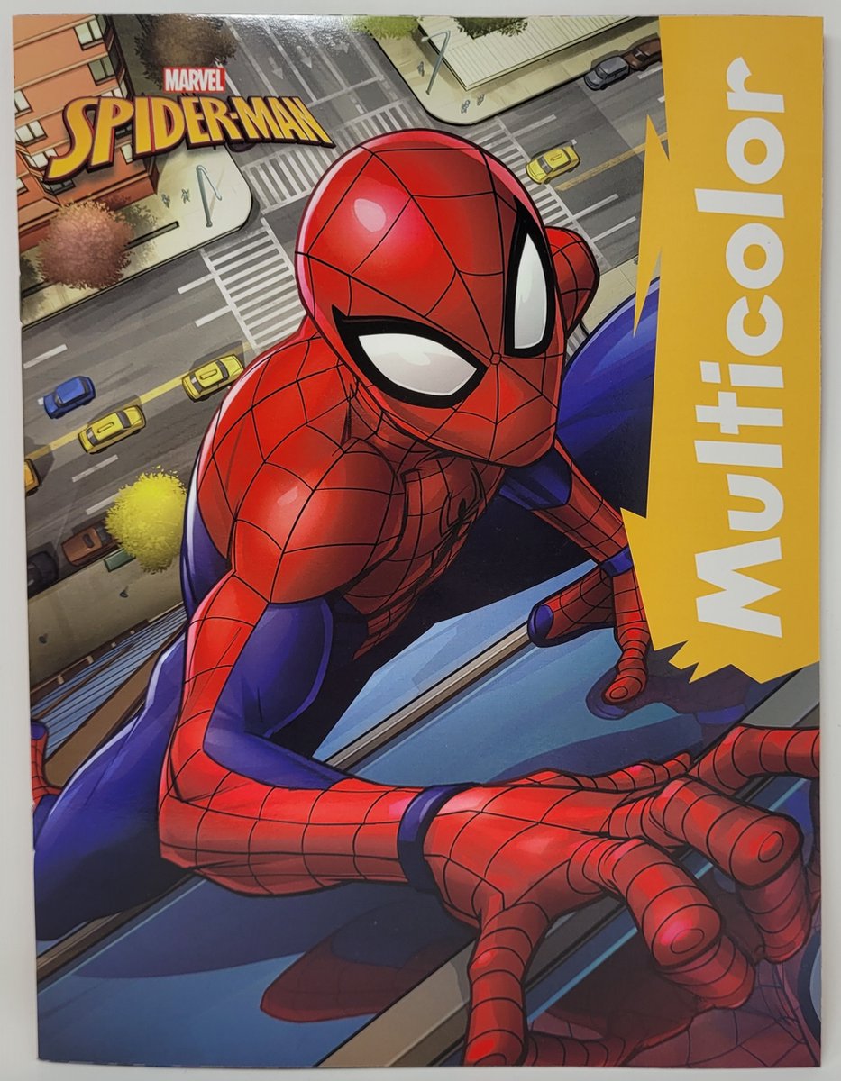 MARVEL SPIDER-MAN KLEURBOEK - MULTICOLOR INCLUSIEF SPIDER-MAN GUM
