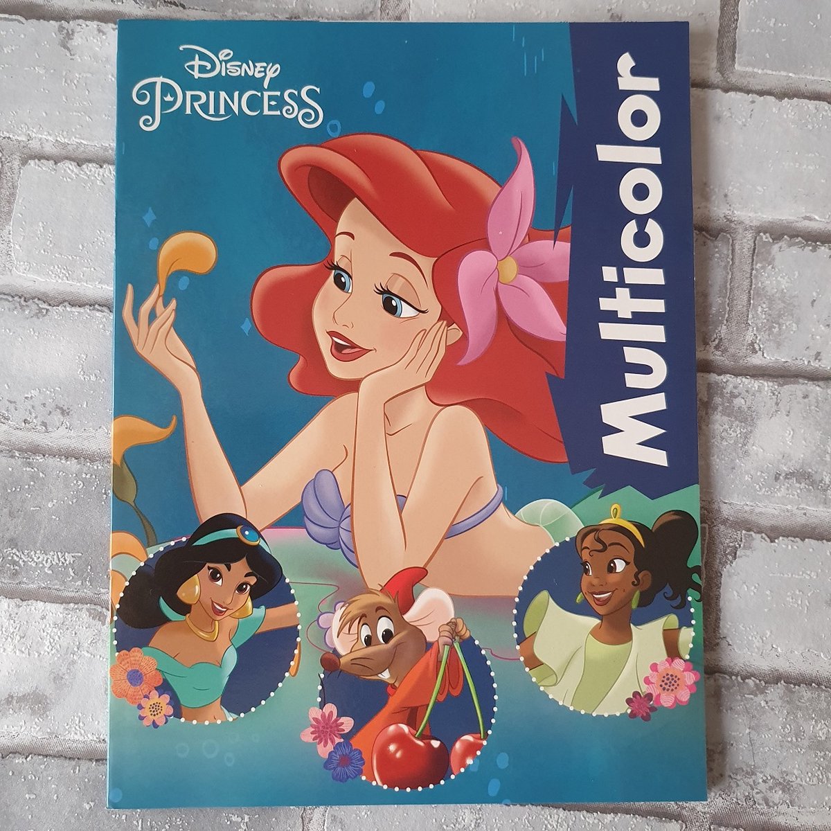 Multicolor kleurboek, ariel, prinsessen, jasmine, tiana
