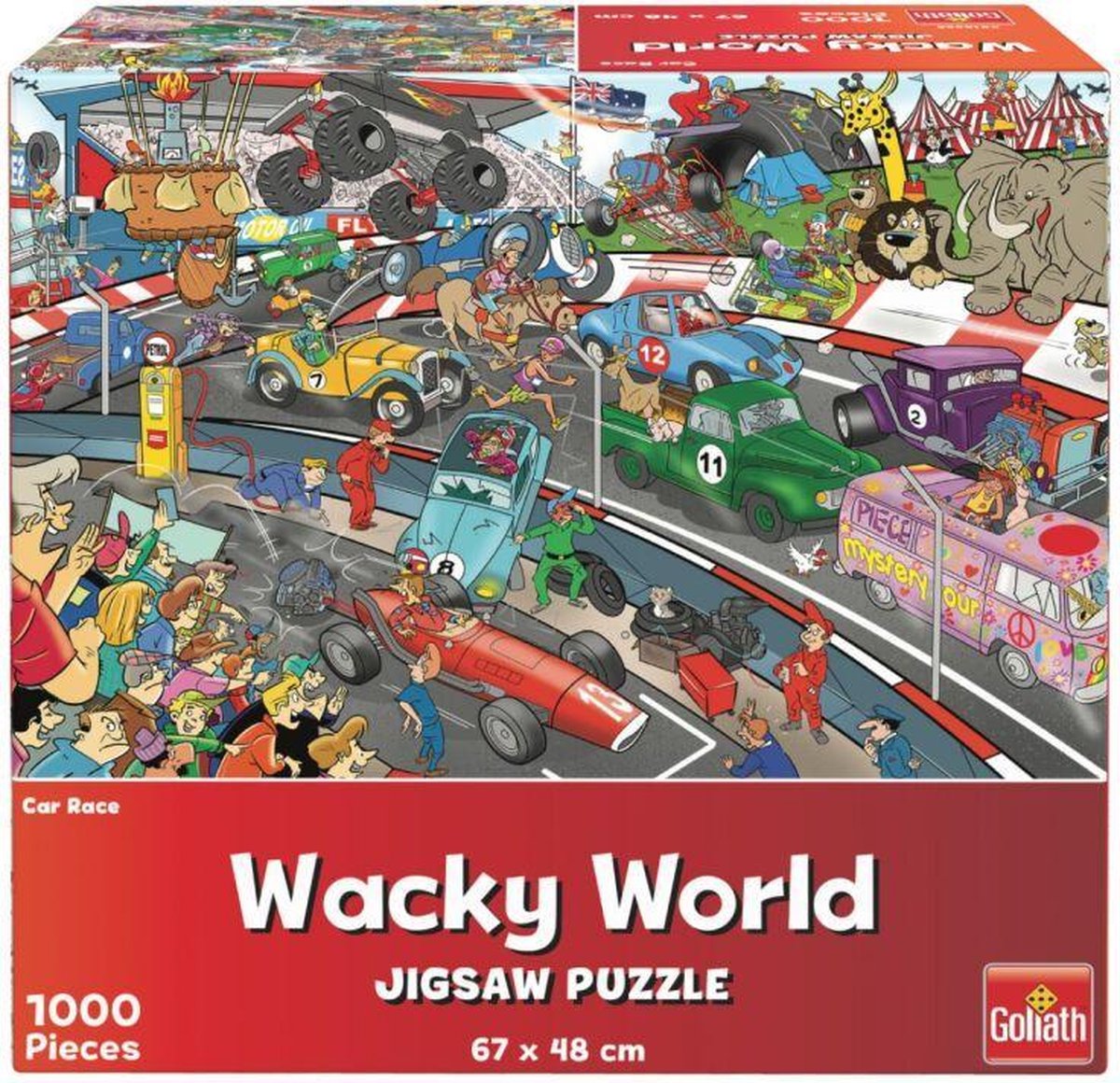 Goliath Wacky World Puzzel Car Race 1000 Stukjes