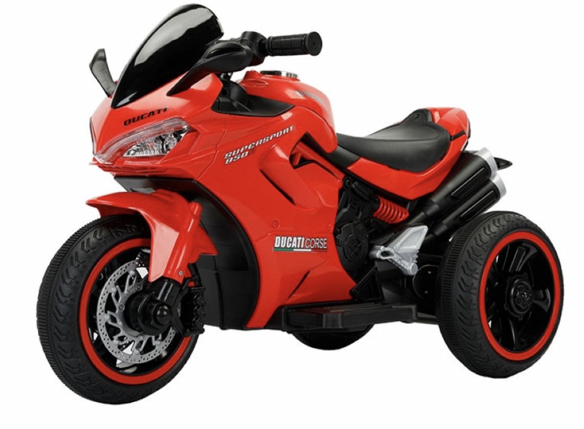 Elektrische kindermotor - 6V - 3-wiel - met geluid & licht – in 5 kleuren