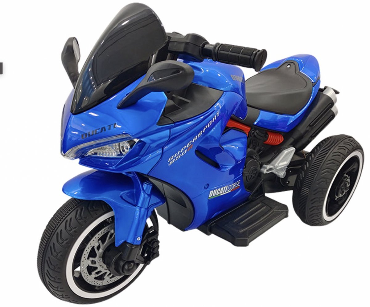 Elektrische kindermotor - 6V - 3-wiel - met geluid & licht – in 5 kleuren