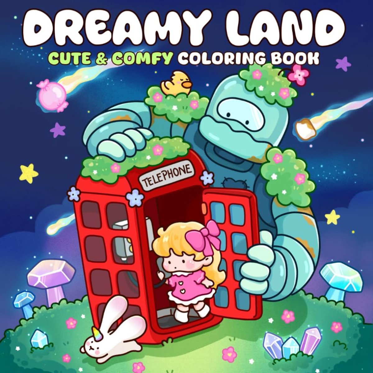 Dreamy Land Cute & Comfy Coloring Book - Bogiki - Kleurboek voor volwassenen en kinderen