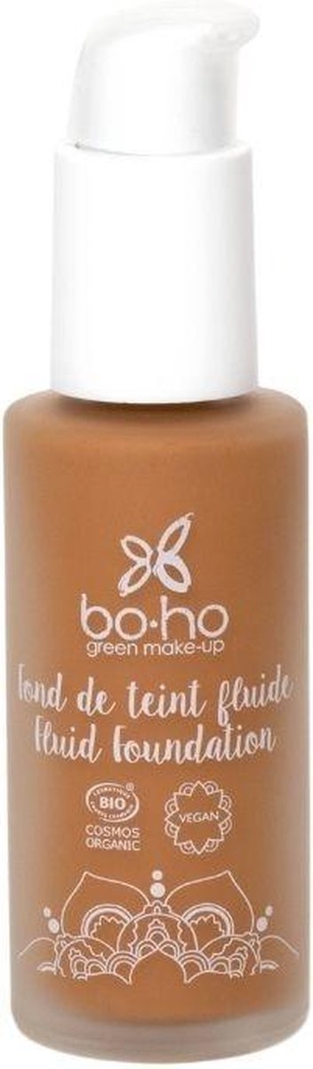 Boho green makeup Liquid foundation 07 caramel brun 30 Milliliter