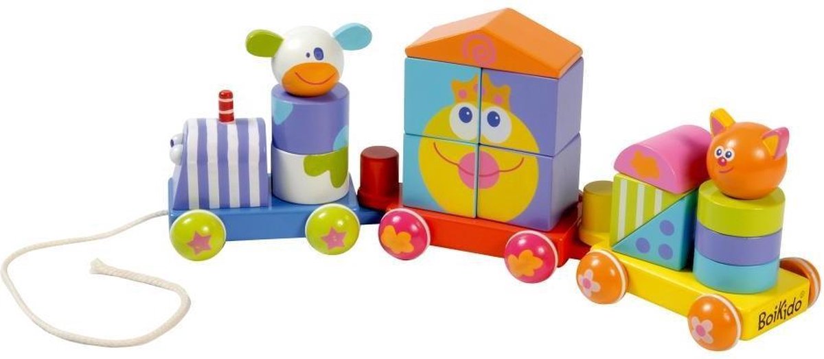 Boikido - Stack and pull trein hout