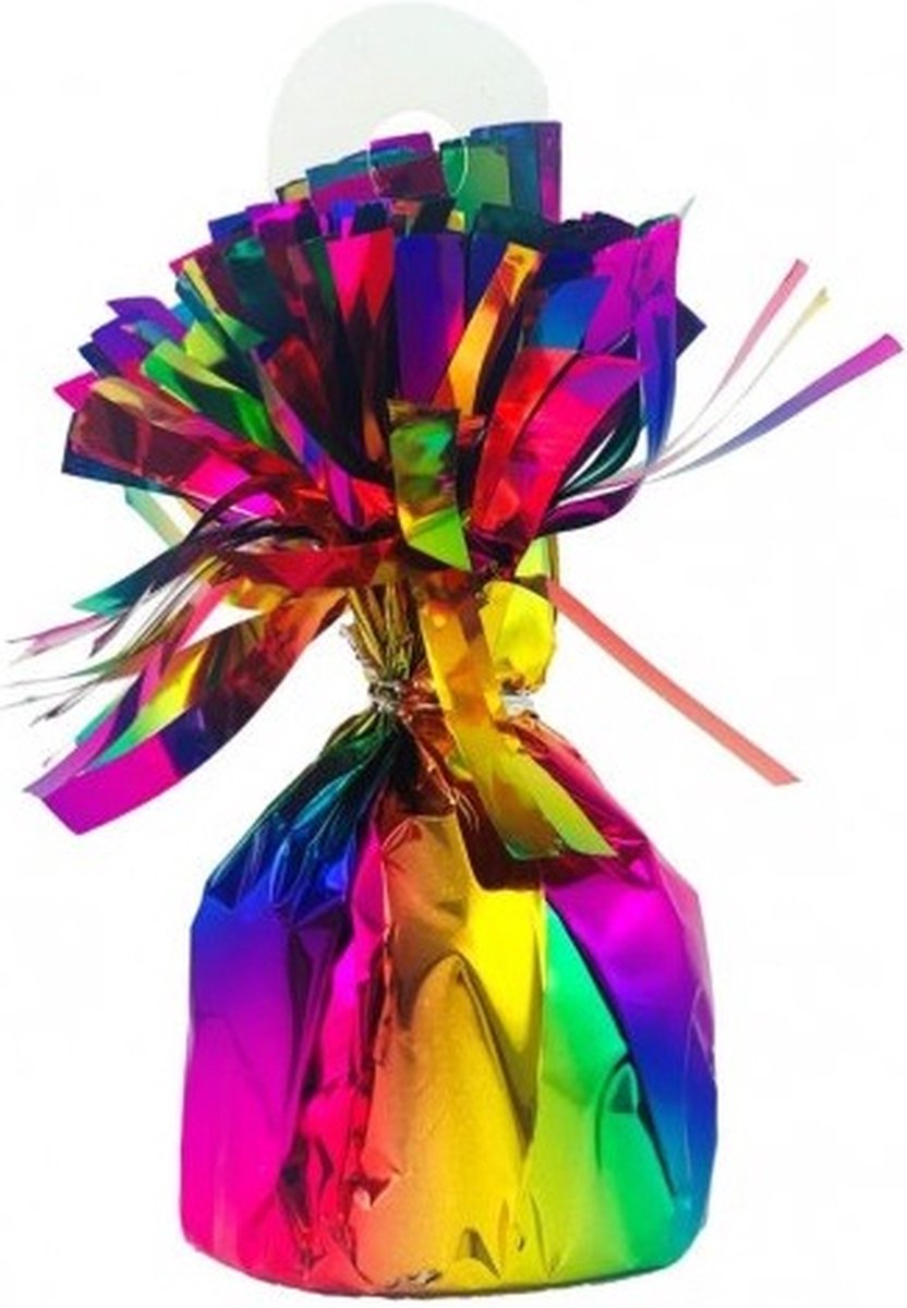 Ballon Gewichtjes Regenboog - Multicolor - Per stuk - Ballon gewichtjes goedkoop - Gewichtje ballonnen helium -  jes per stuk