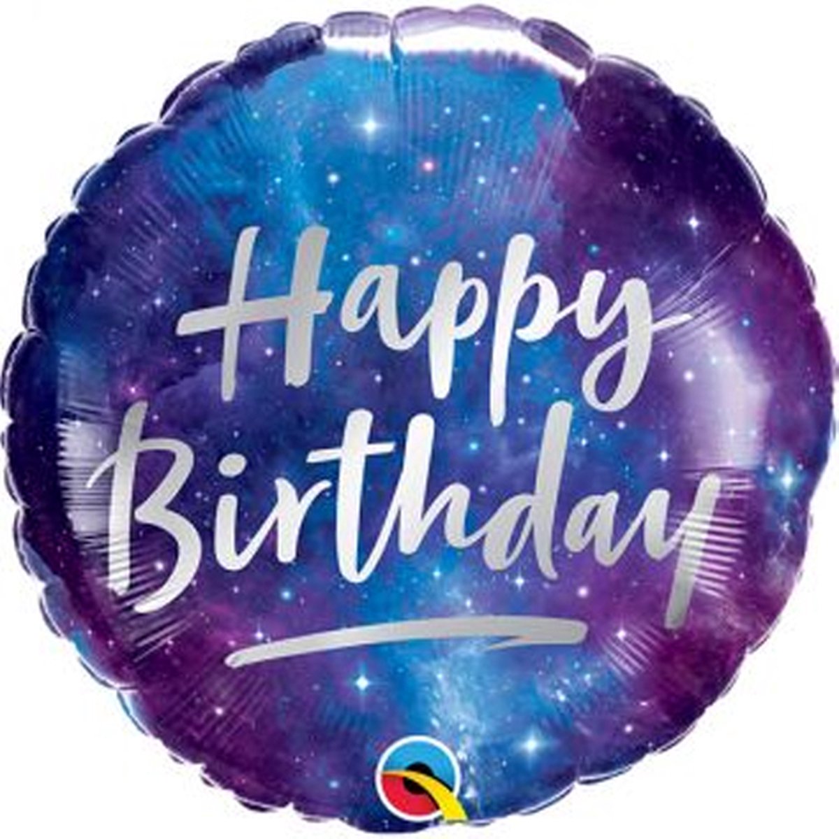 Helium Ballon Gevuld - Happy Birthday - Helium Ballonnen Verjaardag - Ballon Helium Gevuld - Speciaal Gevulde Helium Ballon (versie 1 / 50) - Blauw / Paars