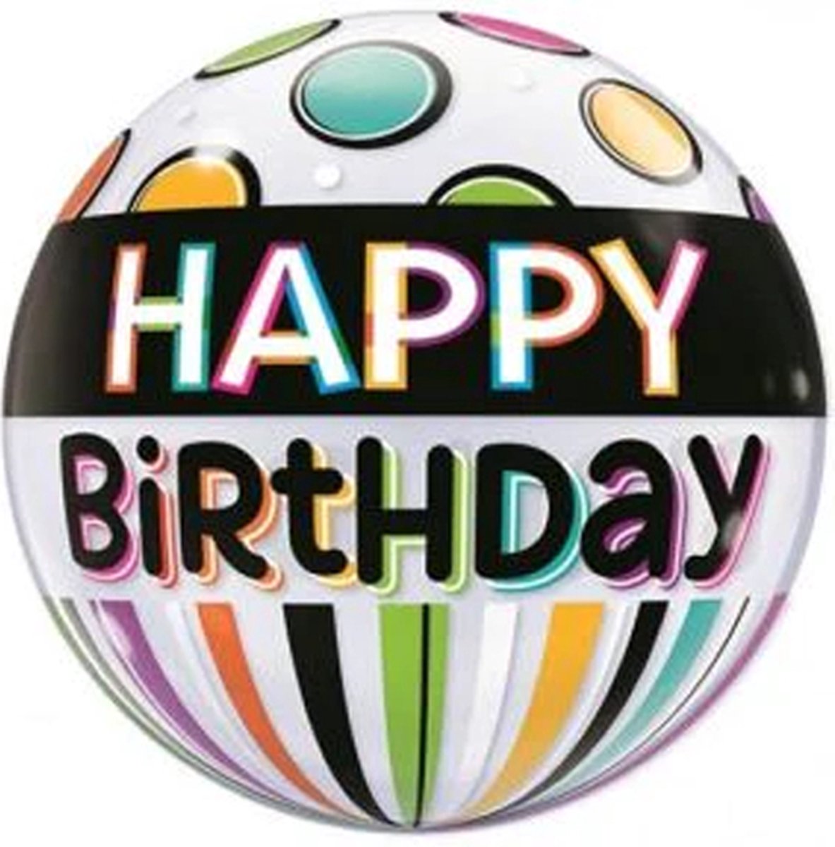 Helium Ballon Gevuld - Happy Birthday - Helium Ballonnen Verjaardag - Ballon Helium Gevuld - Speciaal Gevulde Helium Ballon (versie 5 / 50) - Kleurrijk